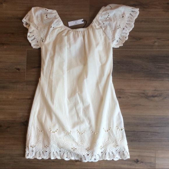 ASTARS +EVEREVE Ivory Eyelet Dress Rococo Revival Castlecore - Picture 3 of 7